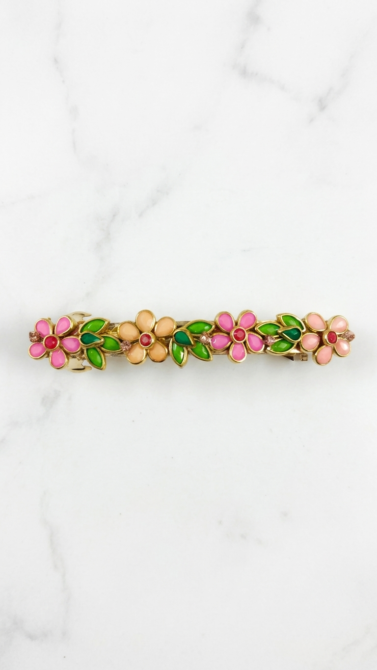 Simple Floral Centre Clip 8cm (SN-01-0000033)