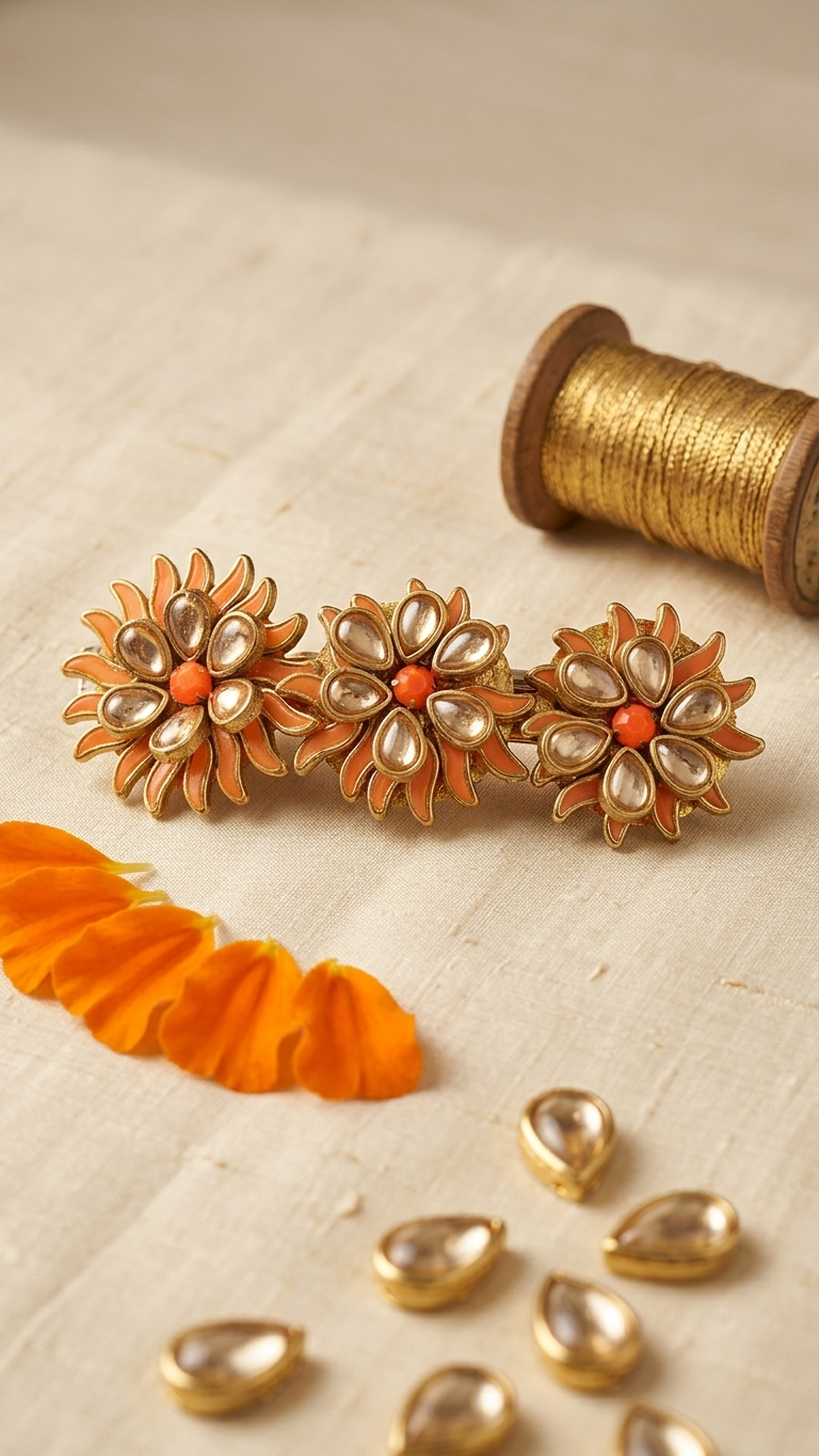 Kundan centre Clips SN-01-0000242