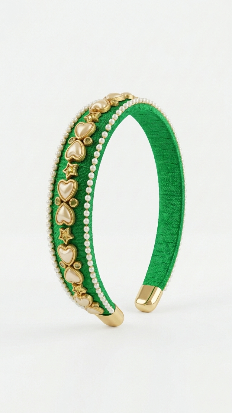 Kundan silk thread head bands SN-01-0000185