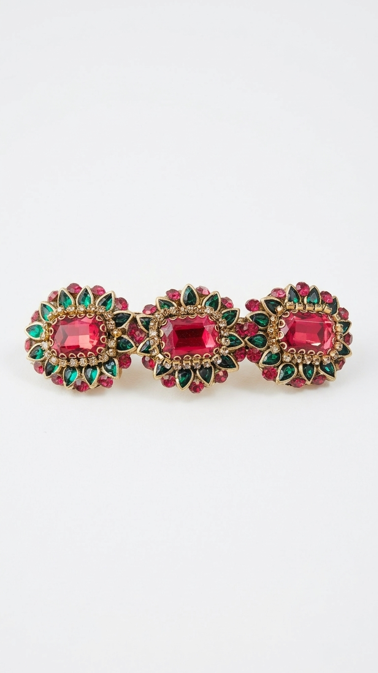 Grand Kundan Hair Clips (SN-01-0000020)