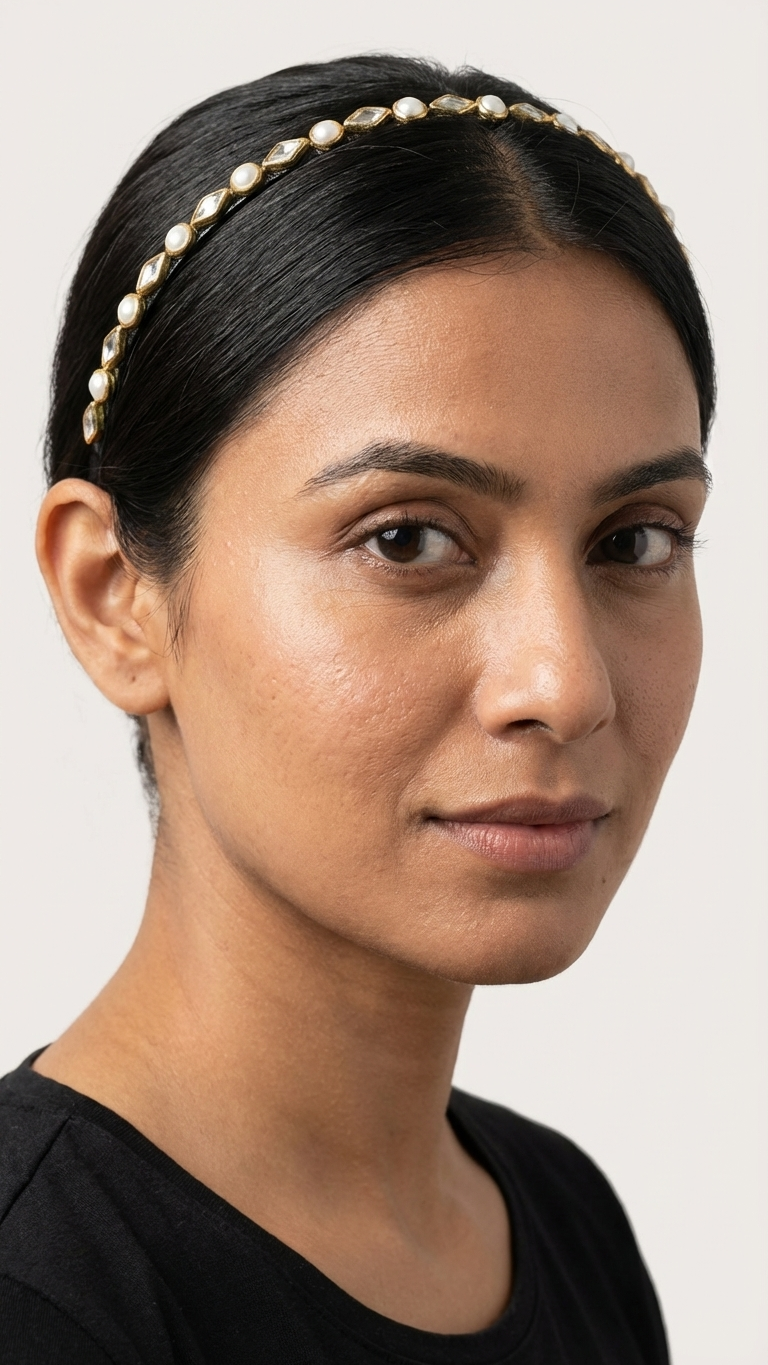 Kundan hair band SN-01-0000188