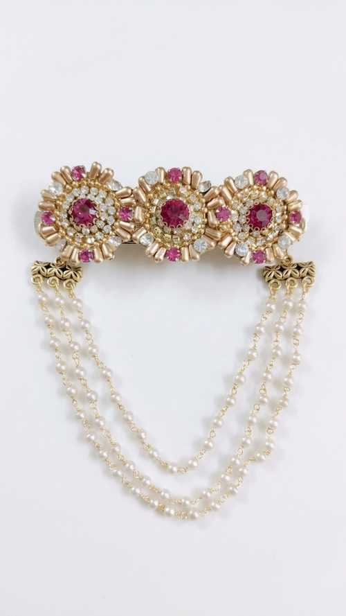 3-Tier Pearl Chain Hair Clip SN-01-0000182