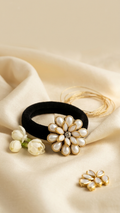 Small Kundan Hair Ties SN-01-0000255