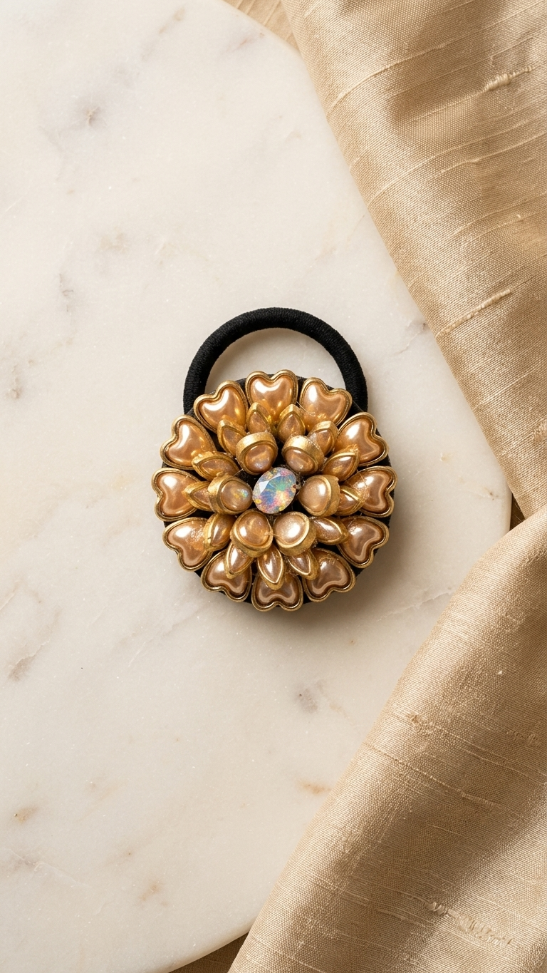 Big Kundan Hair Ties SN-01-0000251