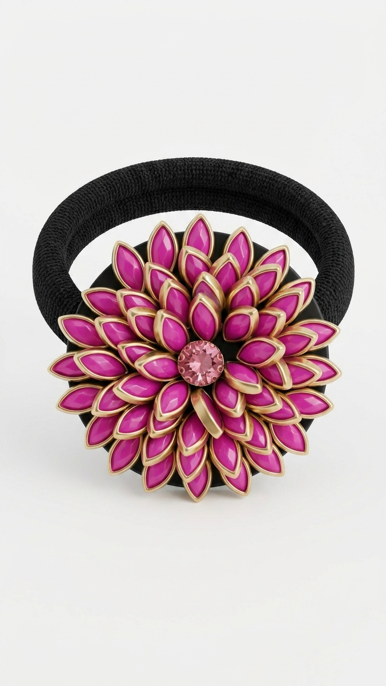 Big Kundan Hair Ties SN-01-0000252
