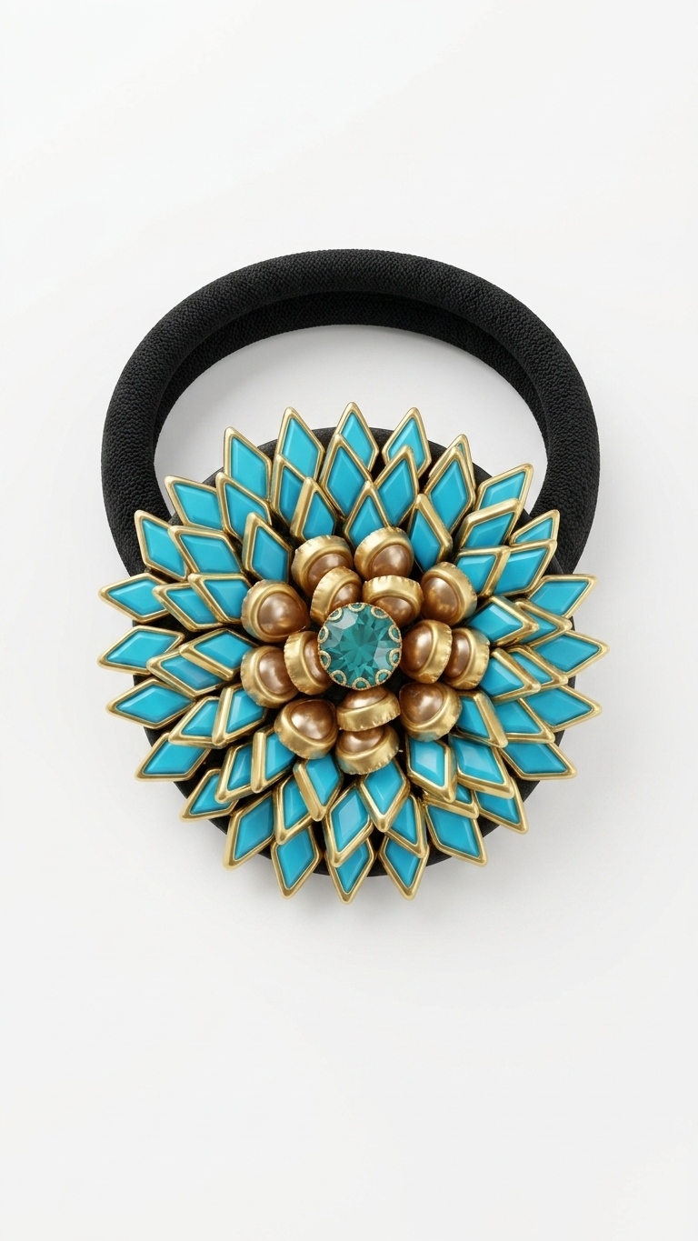 Big Kundan Hair Ties SN-01-0000248