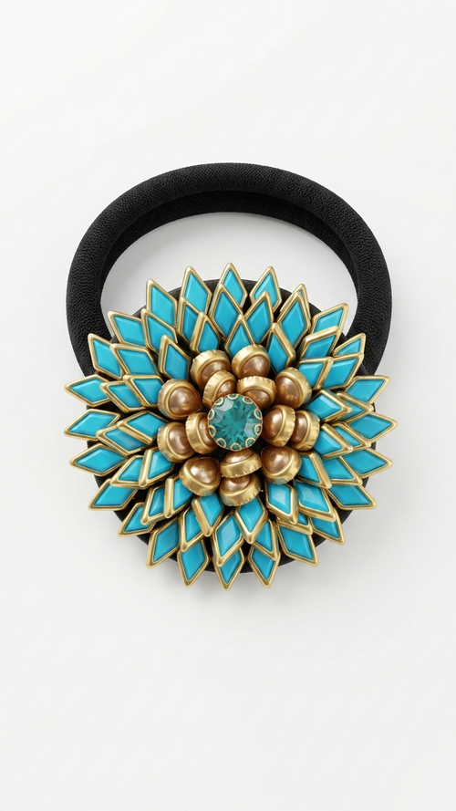 Big Kundan Hair Ties SN-01-0000248
