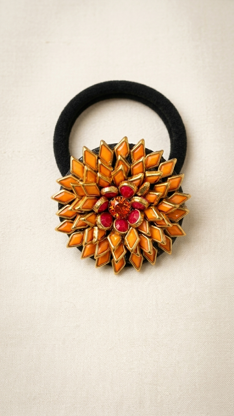 Big Kundan Hair Ties SN-01-0000253