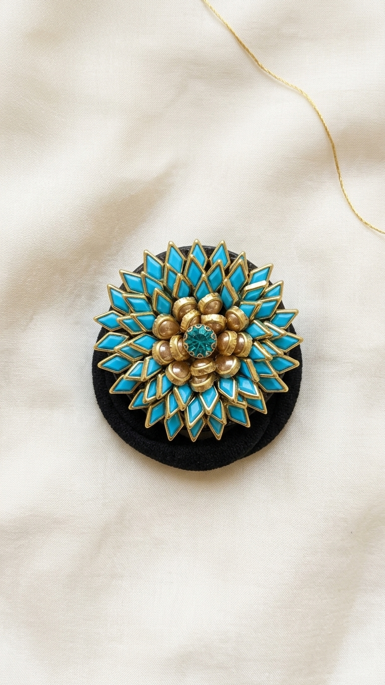 Big Kundan Hair Ties SN-01-0000248