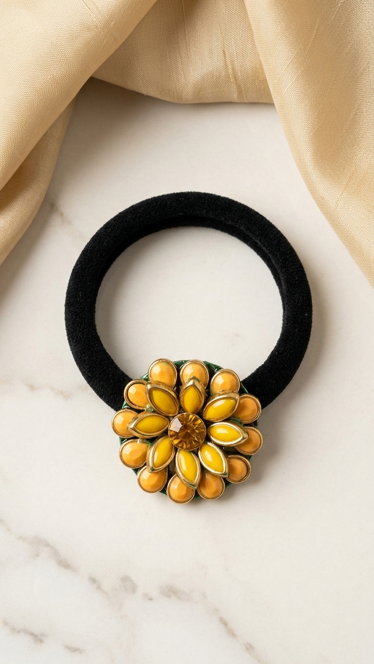 Small Kundan Hair Ties SN-01-0000254