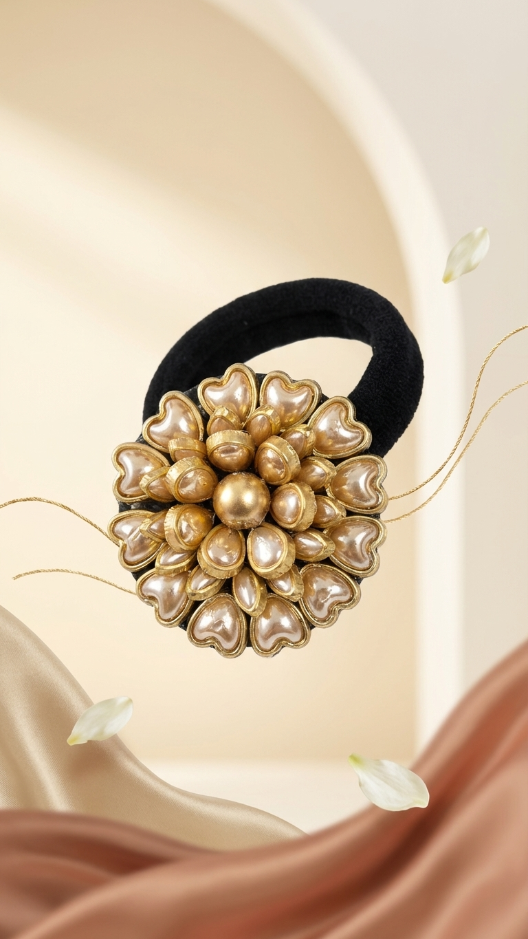 Big Kundan Hair Ties SN-01-0000249