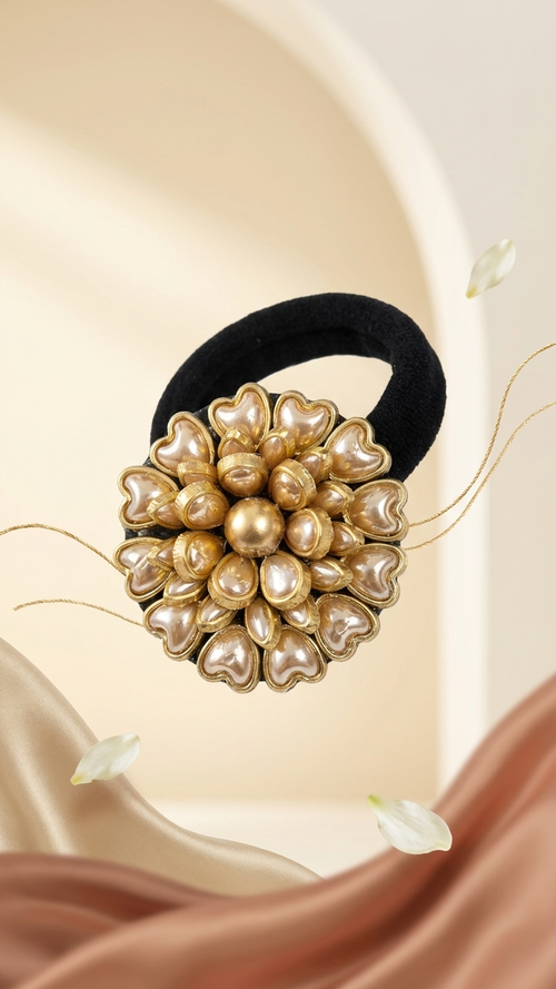 Big Kundan Hair Ties SN-01-0000249