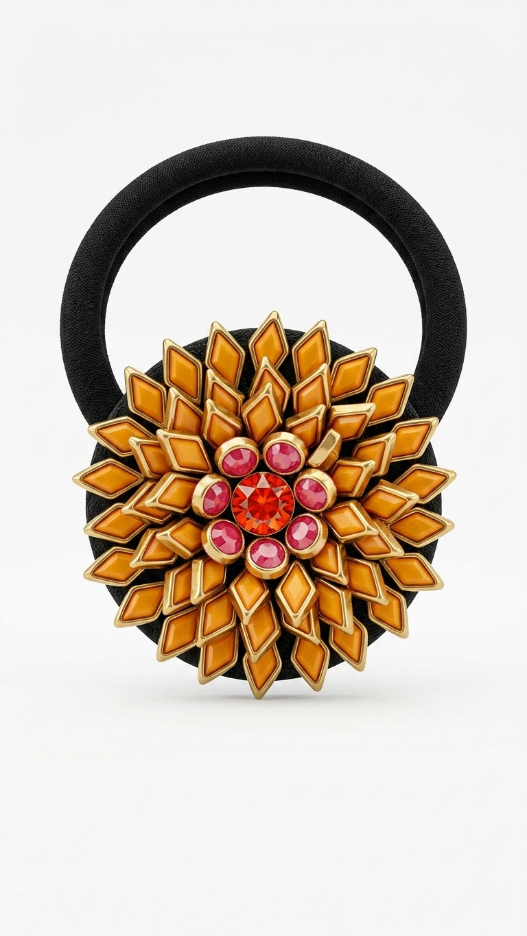 Big Kundan Hair Ties SN-01-0000253