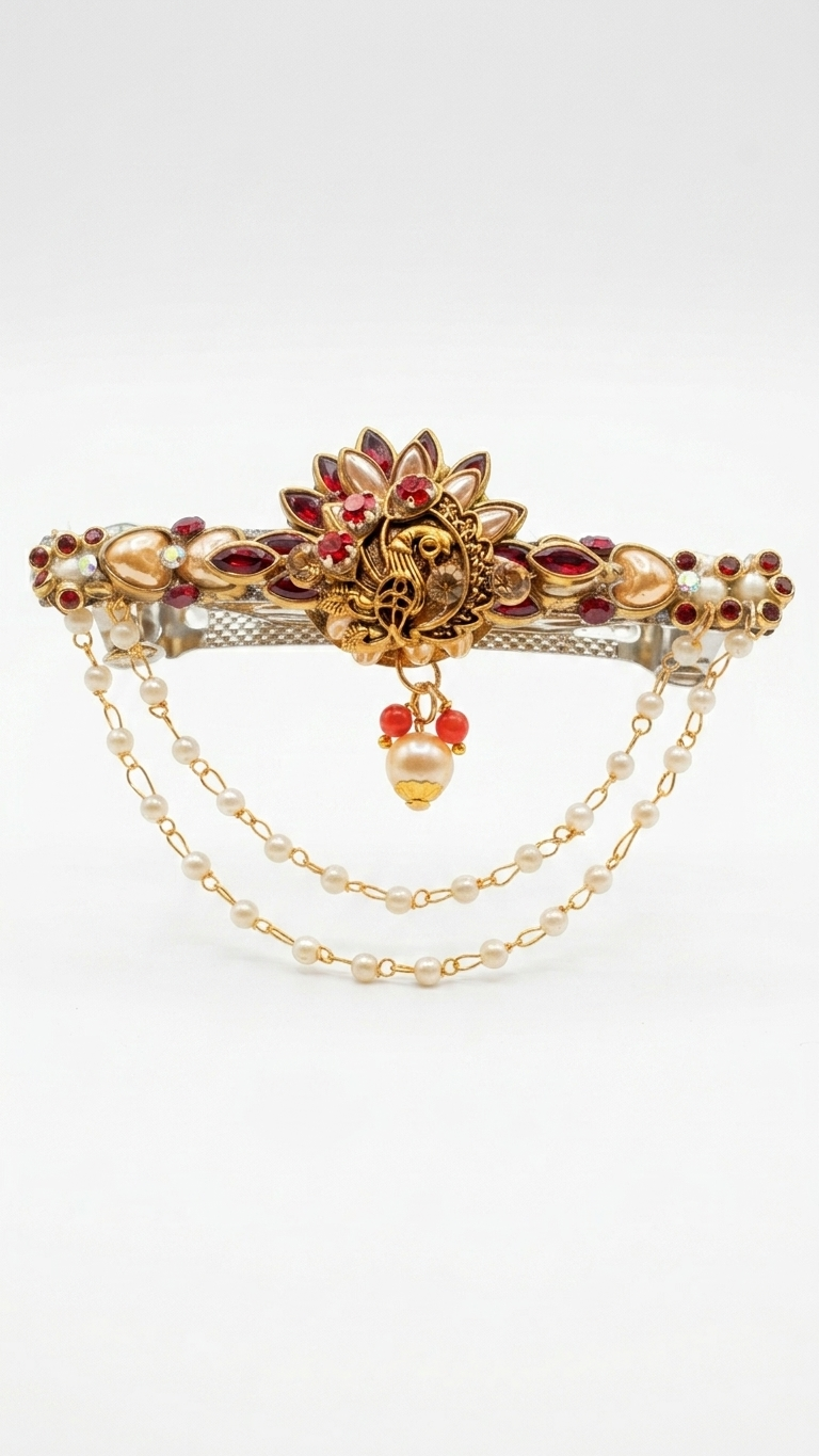 Elegant peacock clips SN-01-0000258