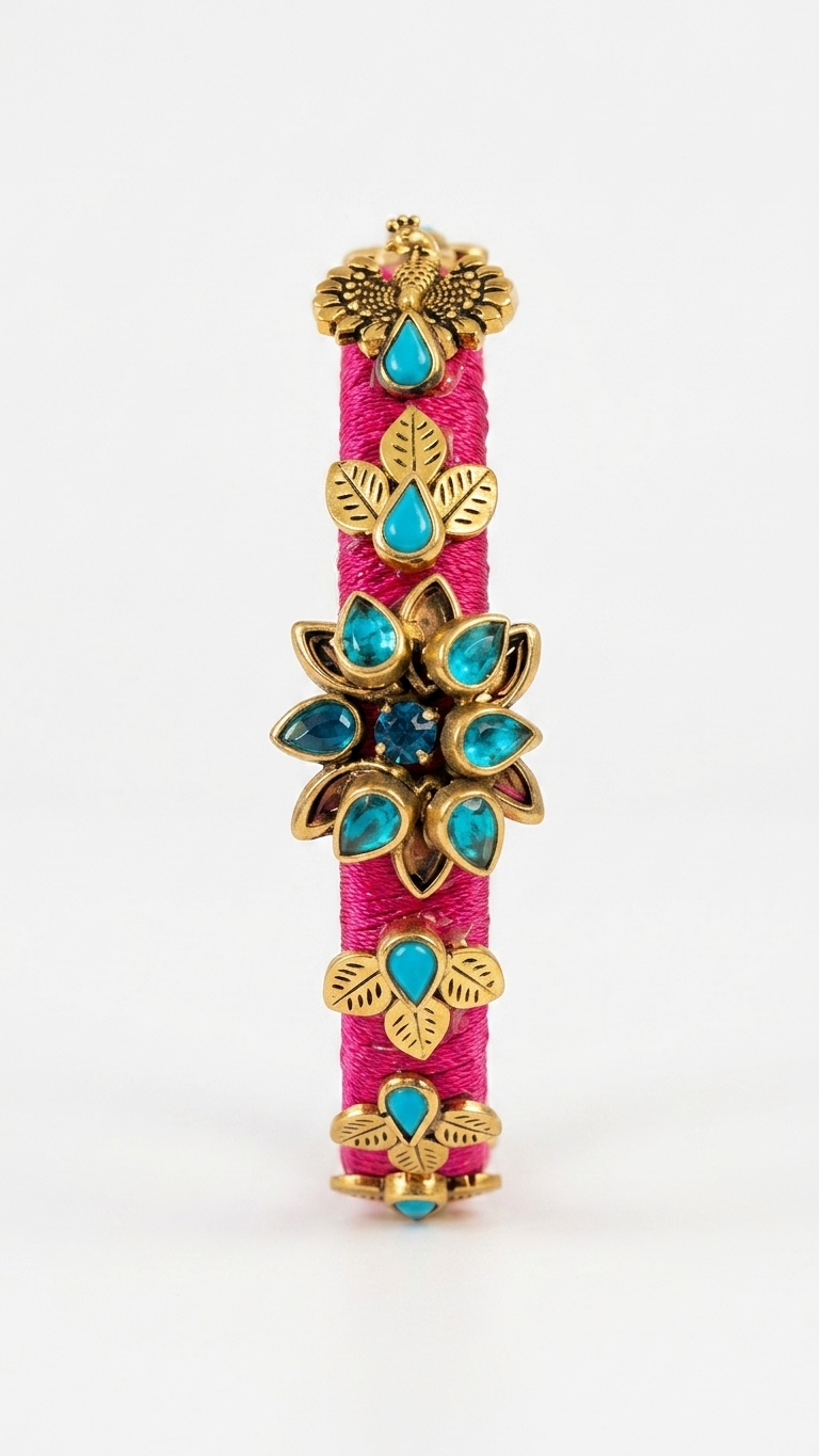 Thin Kundan bangles(single piece) SN-01-0000227