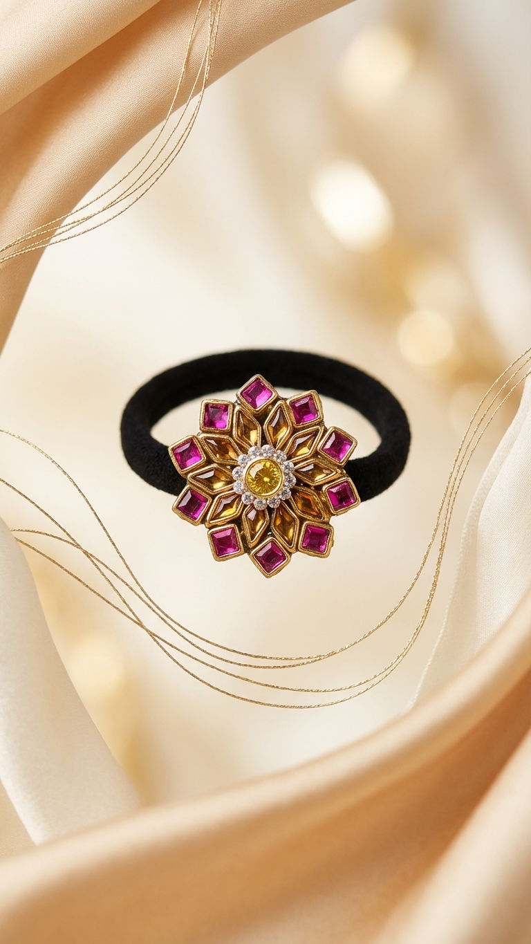 Kundan Hair ties SN-01-0000278