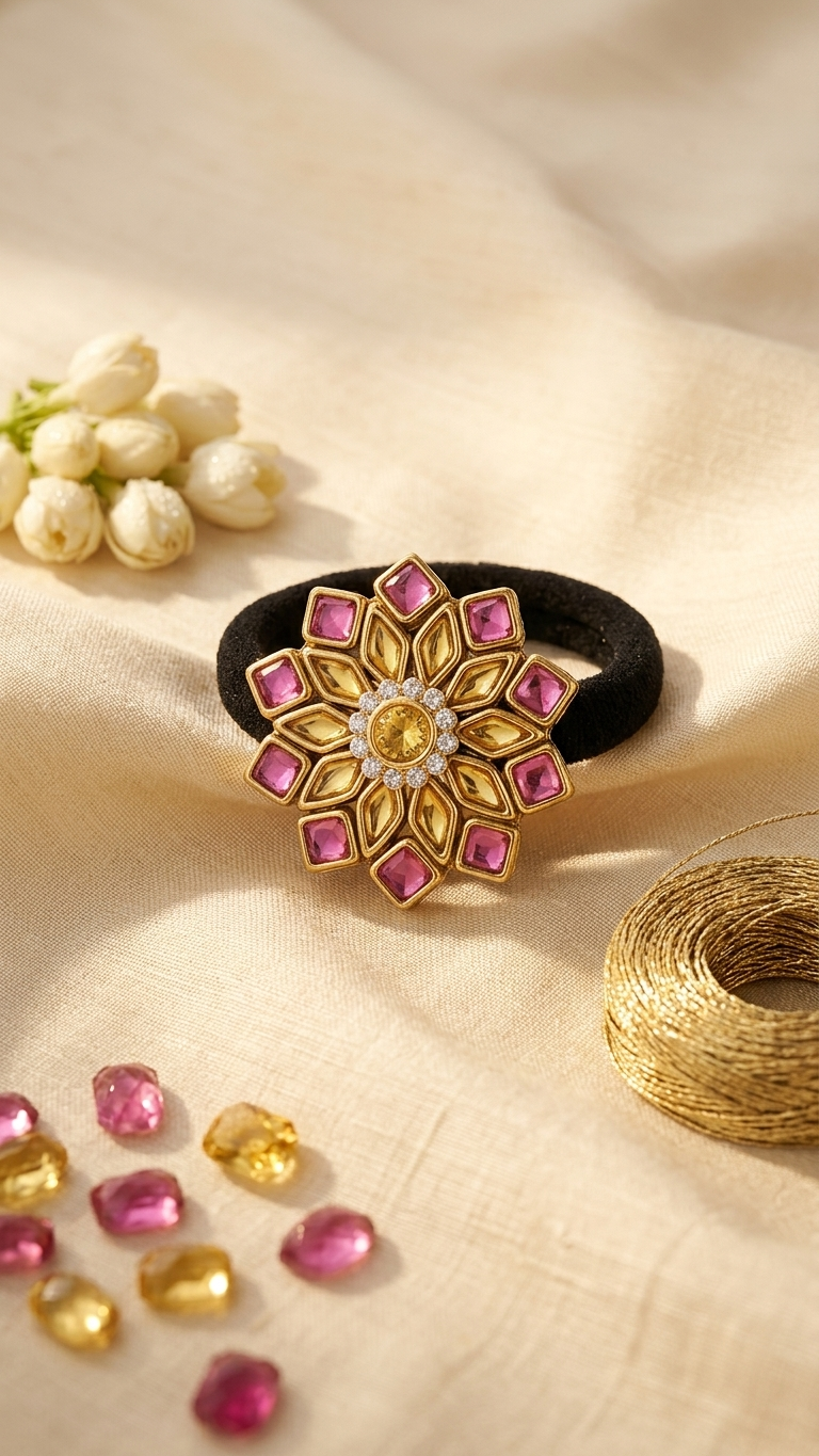 Kundan Hair ties SN-01-0000278