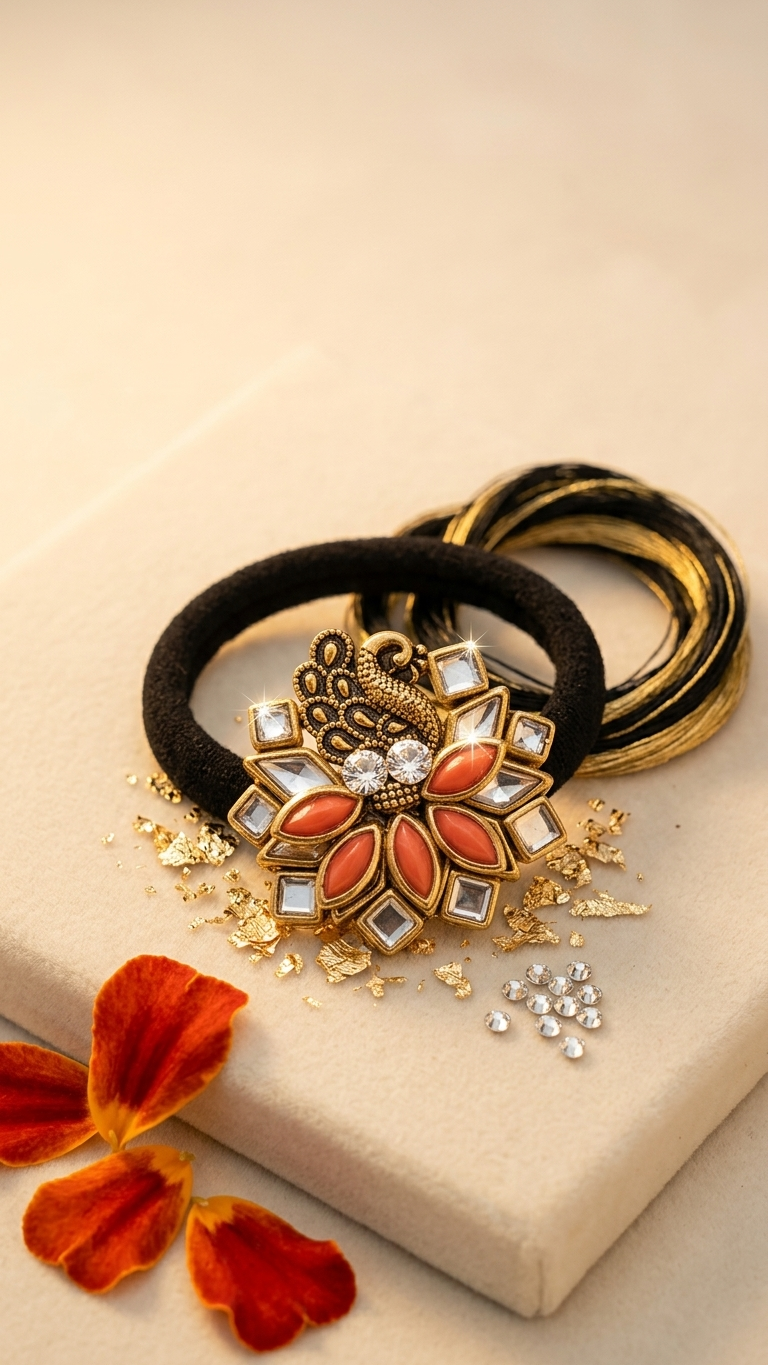 Kundan Hair ties SN-01-0000270