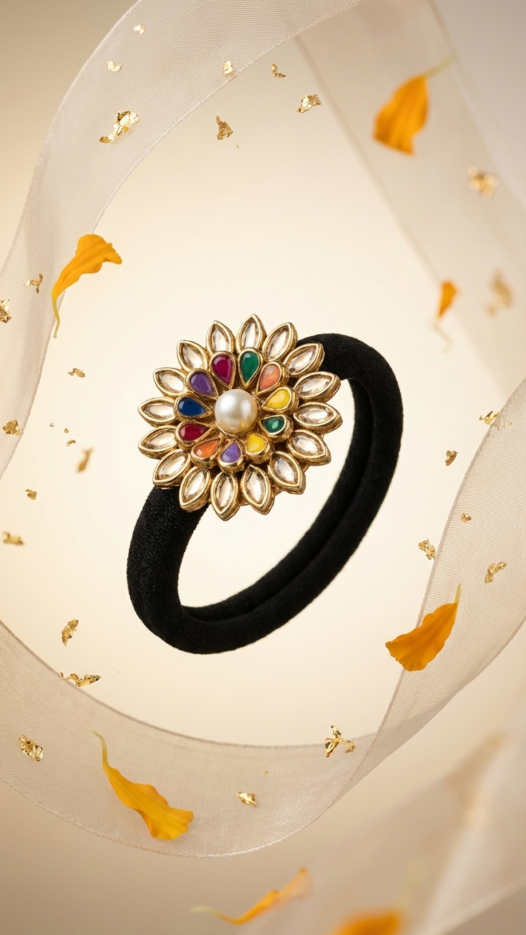 Kundan Hair ties SN-01-0000271