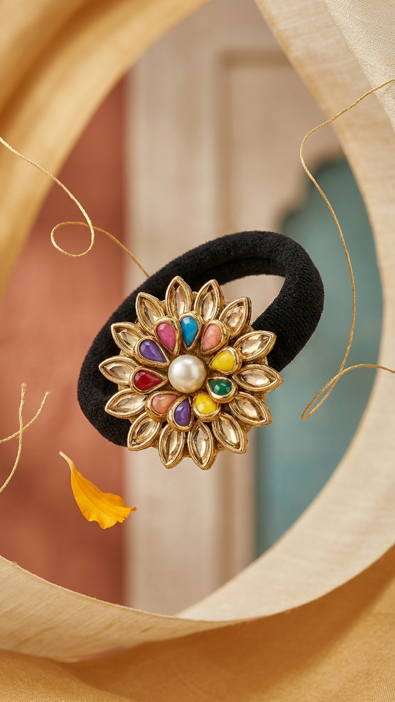 Kundan Hair ties SN-01-0000275
