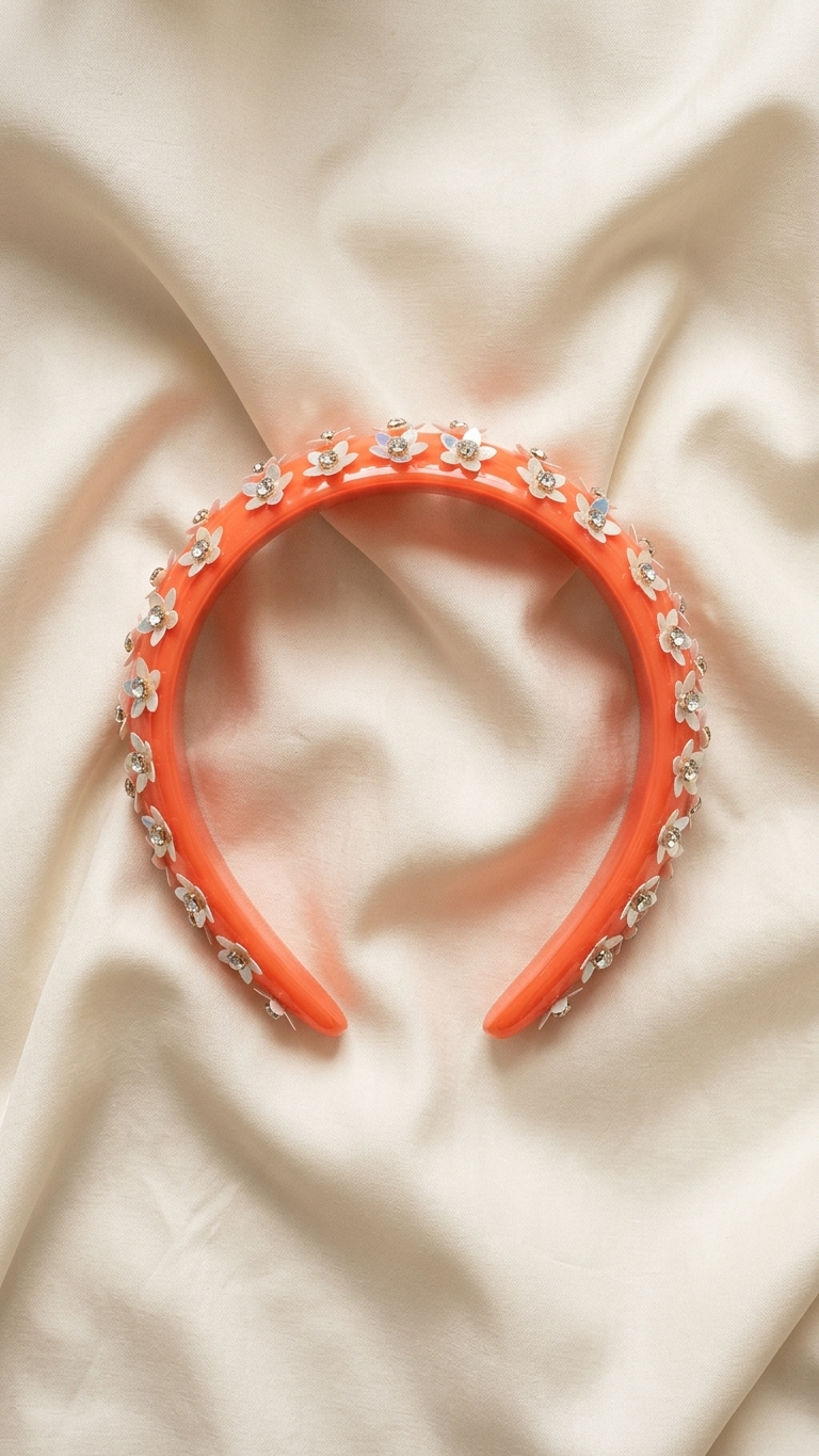 Embolished floral hair band SN-01-0000283