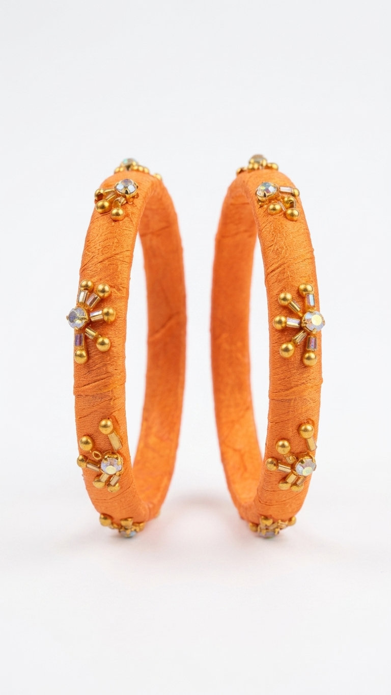 Thin Kundan bangles Pair SN-01-0000224