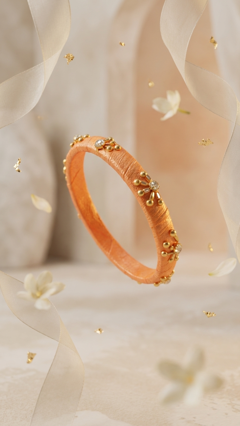 Thin Kundan bangles Pair SN-01-0000224