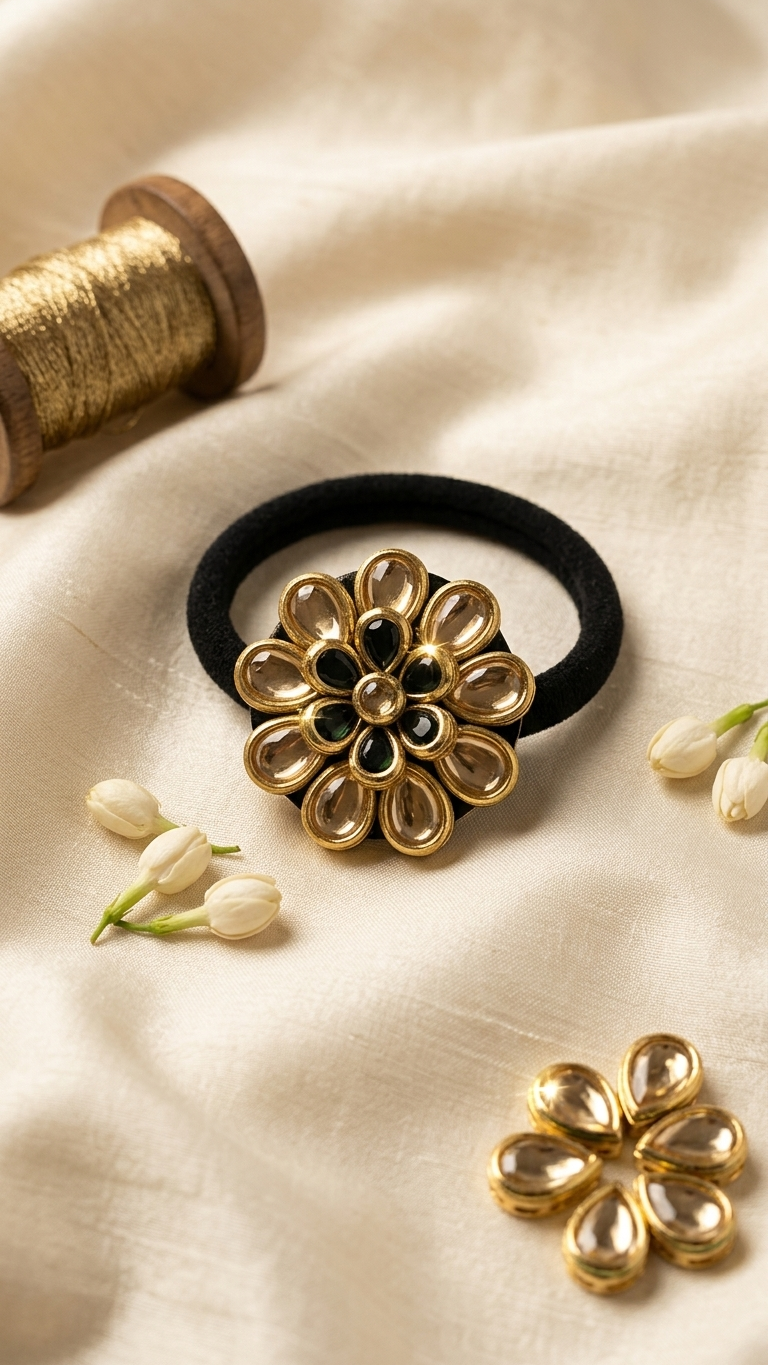 Kundan Hair ties SN-01-0000274
