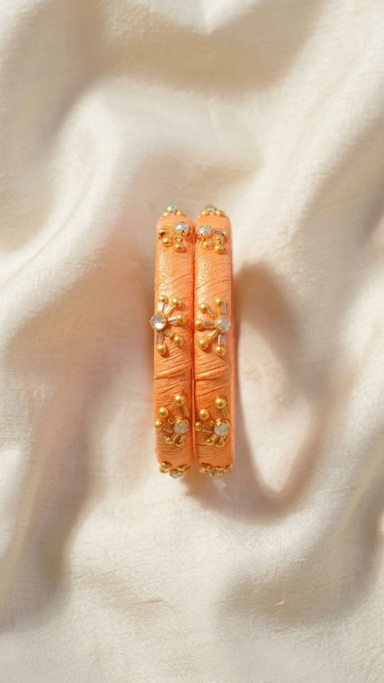 Thin Kundan bangles Pair SN-01-0000224
