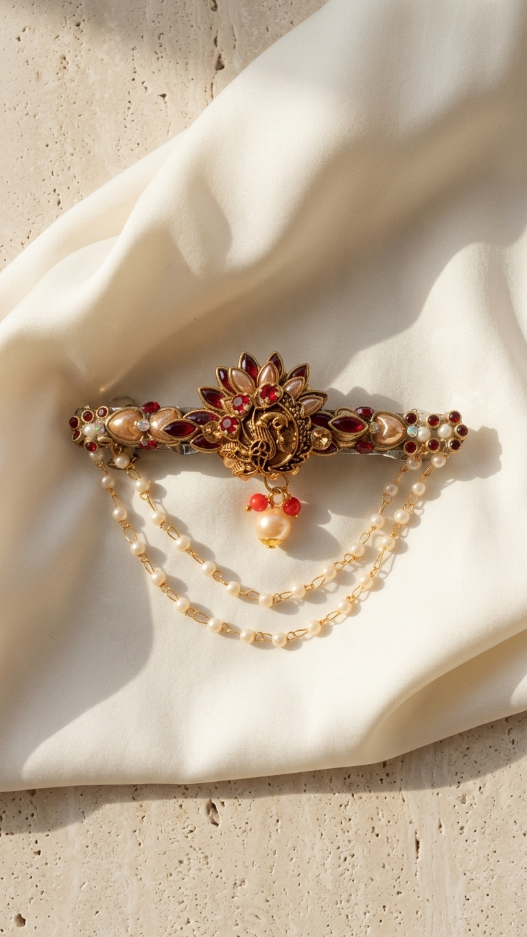 Elegant peacock clips SN-01-0000258