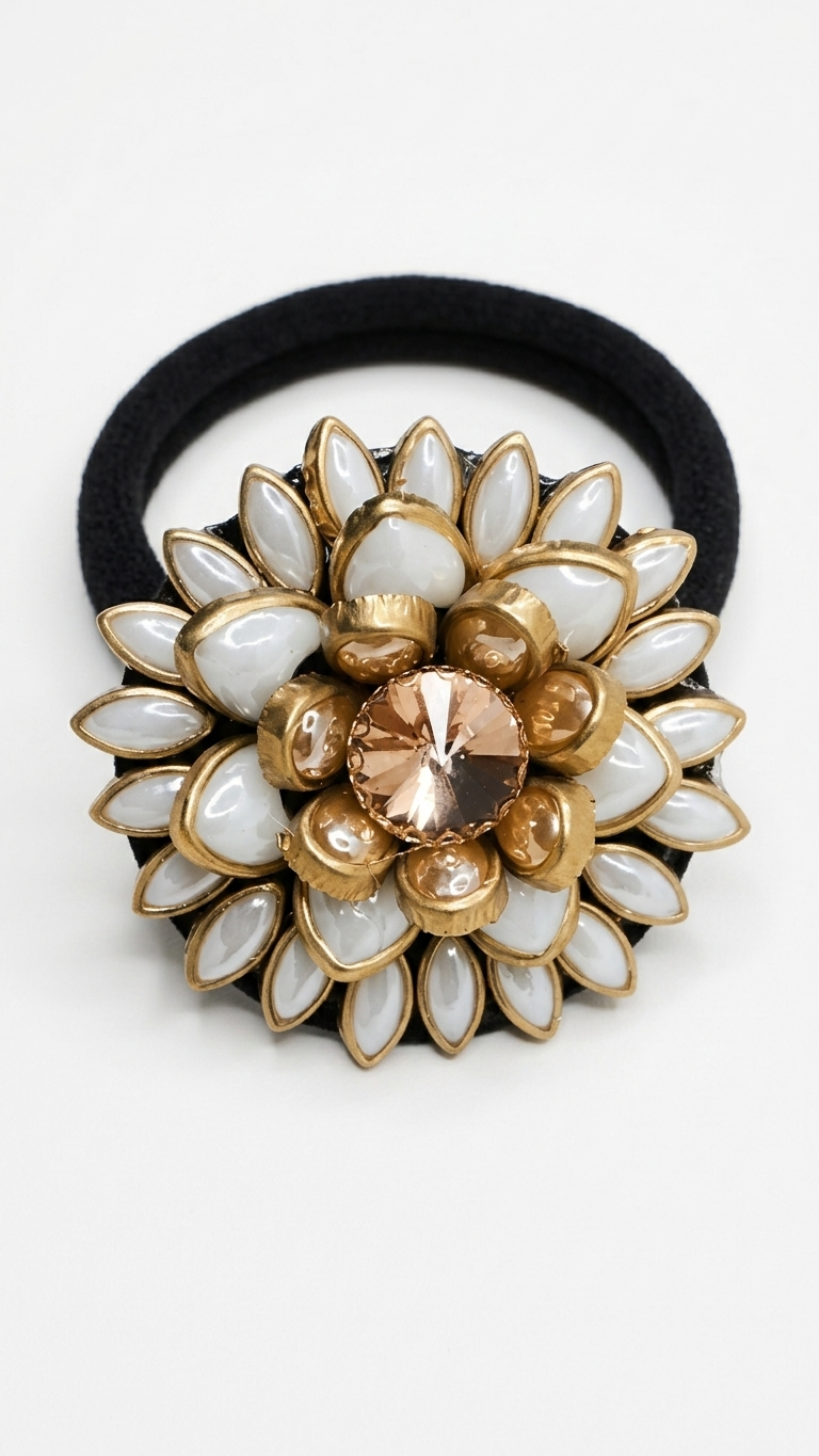 Big Kundan Hair Ties SN-01-0000329