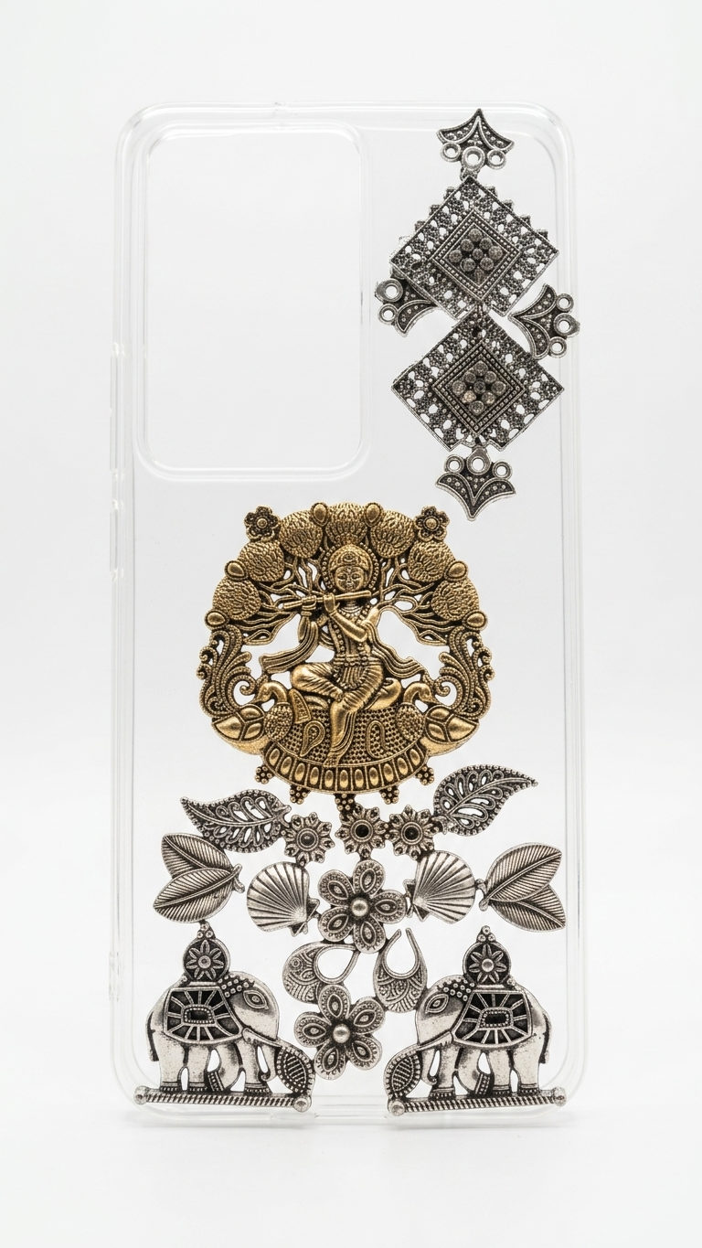 Krishna Antique Resin Phone Case  SN-01-0000338