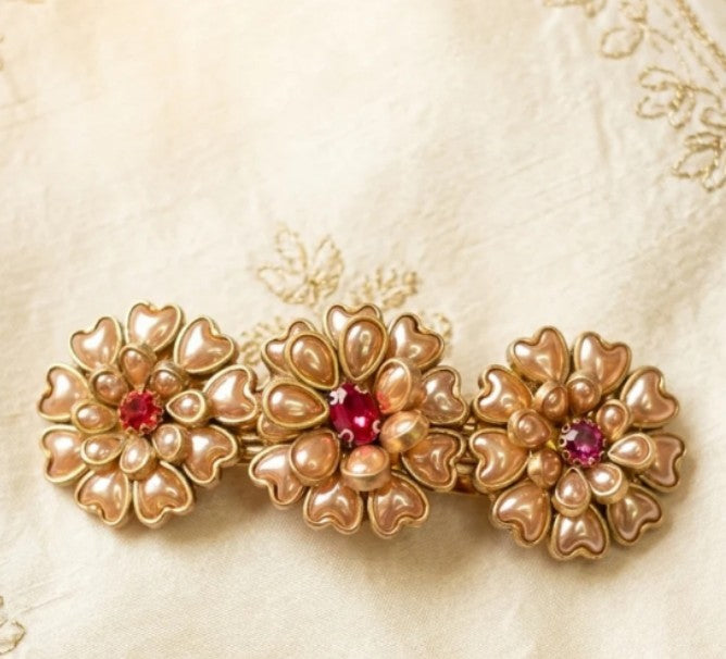 Silk saree kundan clips SN-01-0000392