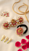 Lakshmi hair clip and hair tie combo  SN-01-0000368