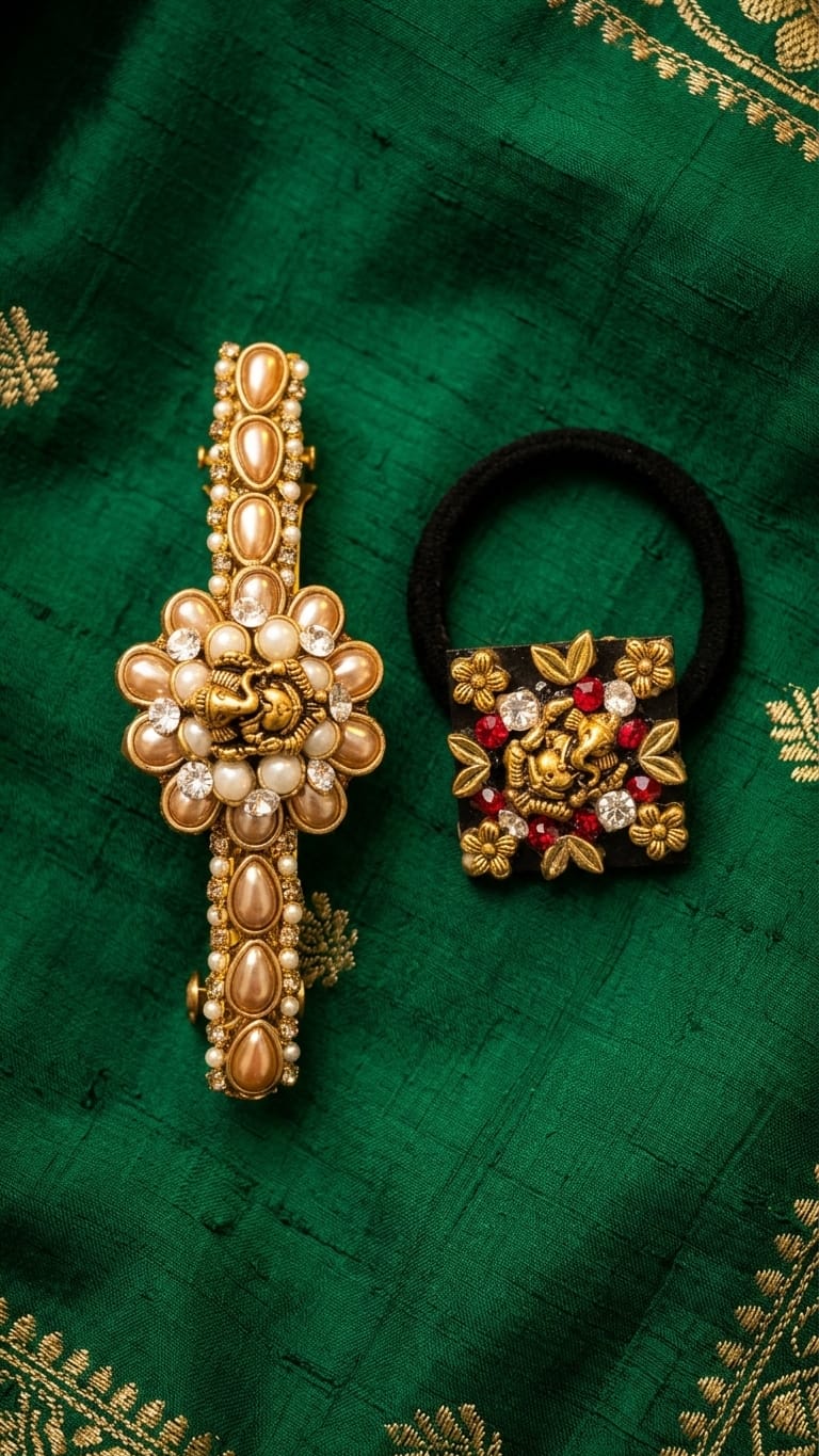 Ganesha themed hair accessories  SN-01-0000369