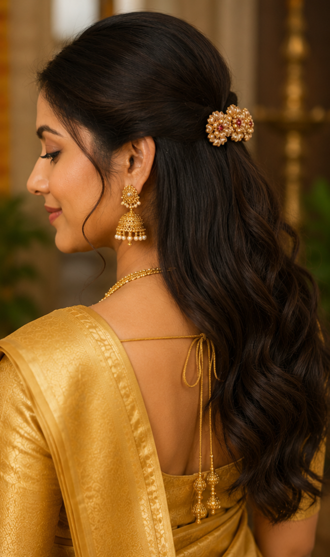 Silk saree kundan clips SN-01-0000392